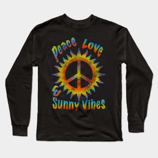 Peace love and sunny vibes Long Sleeve T-Shirt